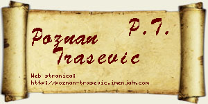 Poznan Trašević vizit kartica